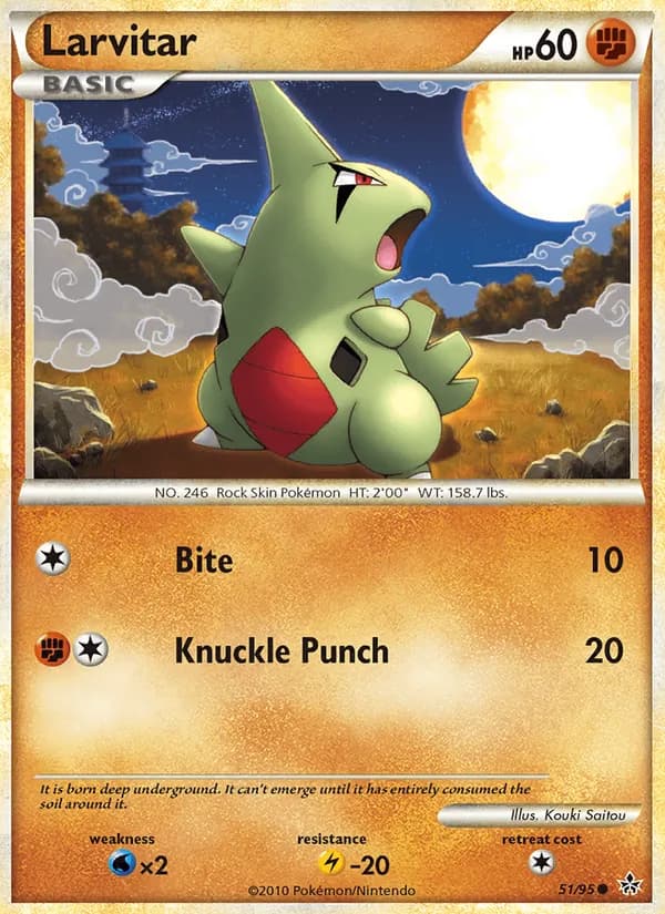 Larvitar — Unleashed, Common
