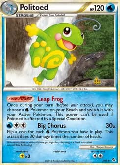 Politoed — Unleashed — Rare Holo