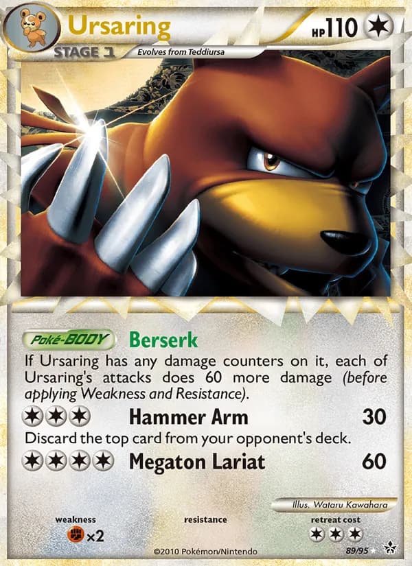 Ursaring — Unleashed, Rare PRIME