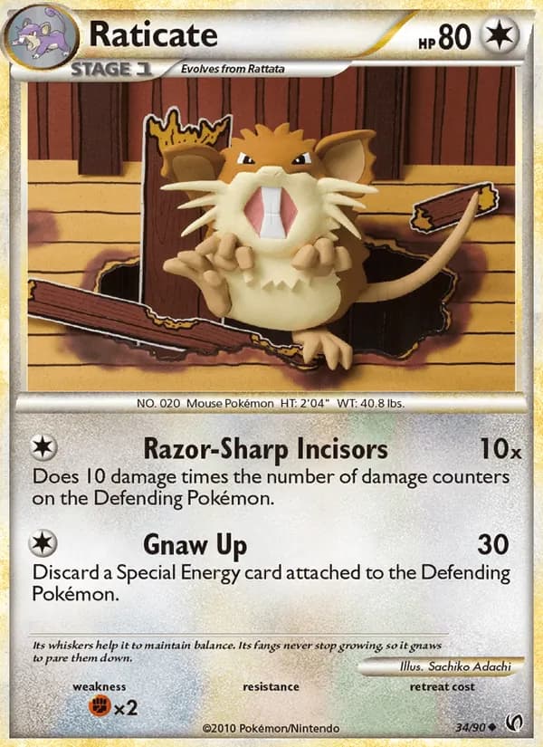 Raticate — Undaunted, Uncommon