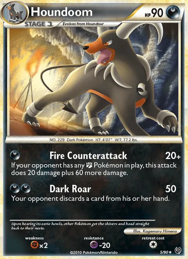 Houndoom — Undaunted, Rare Holo