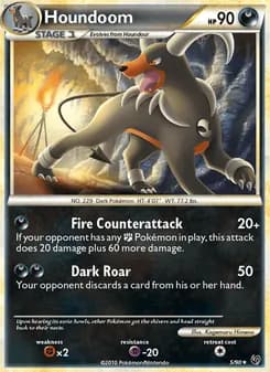 Houndoom — Undaunted — Rare Holo