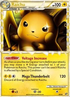 Raichu — Undaunted — Rare PRIME