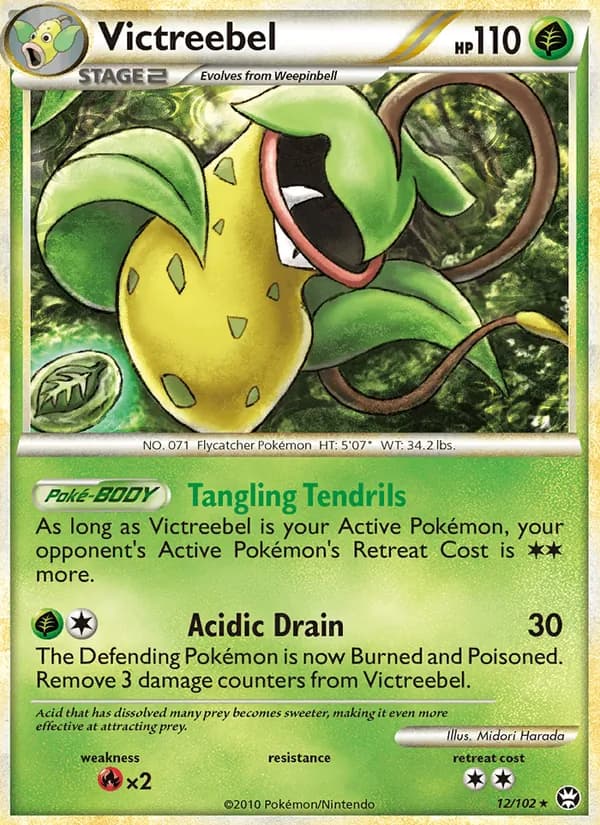 Victreebel — Triumphant, Rare Holo