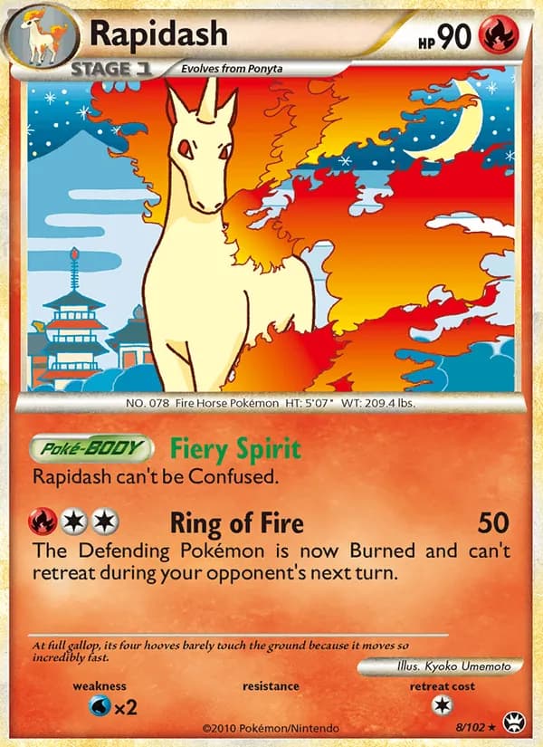 Rapidash — Triumphant, Rare Holo