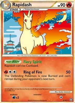 Rapidash — Triumphant — Rare Holo