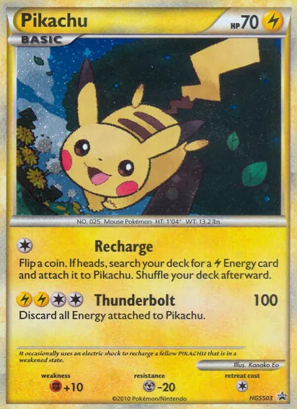 Pikachu — HGSS Black Star Promos, Common