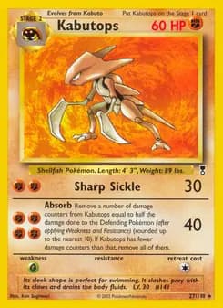 Kabutops — Legendary Collection — Rare