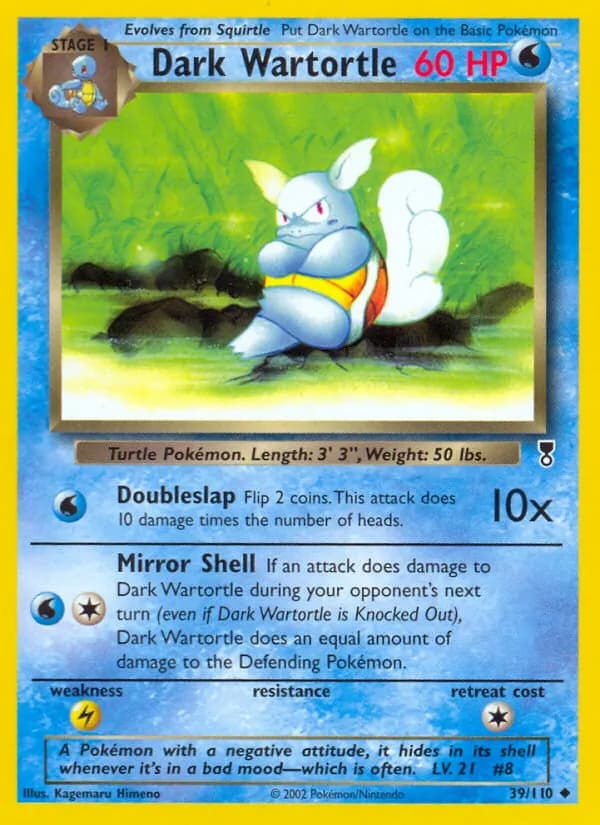 Dark Wartortle — Legendary Collection, Uncommon