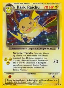 Dark Raichu — Legendary Collection — Rare