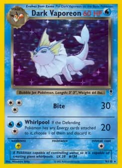 Dark Vaporeon — Legendary Collection — Rare