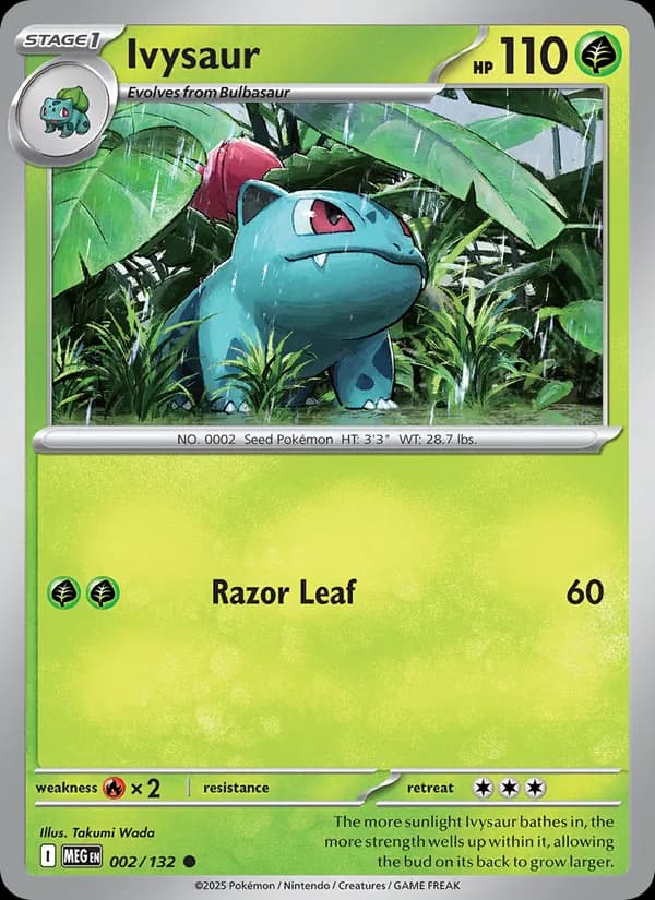 Ivysaur — Mega Evolution, Common