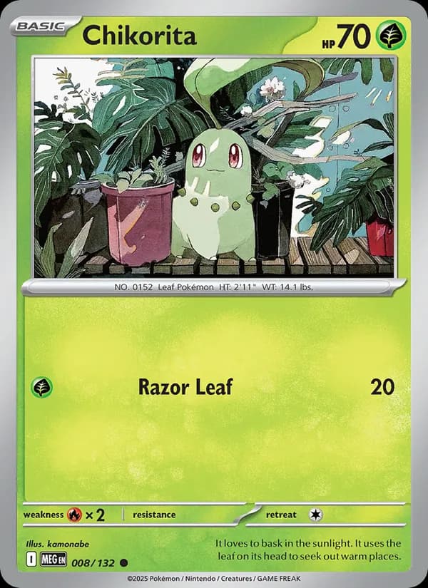 Chikorita — Mega Evolution, Common