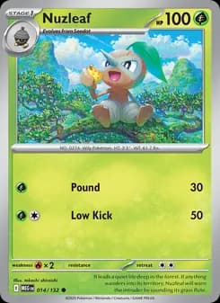 Nuzleaf — Mega Evolution — Common