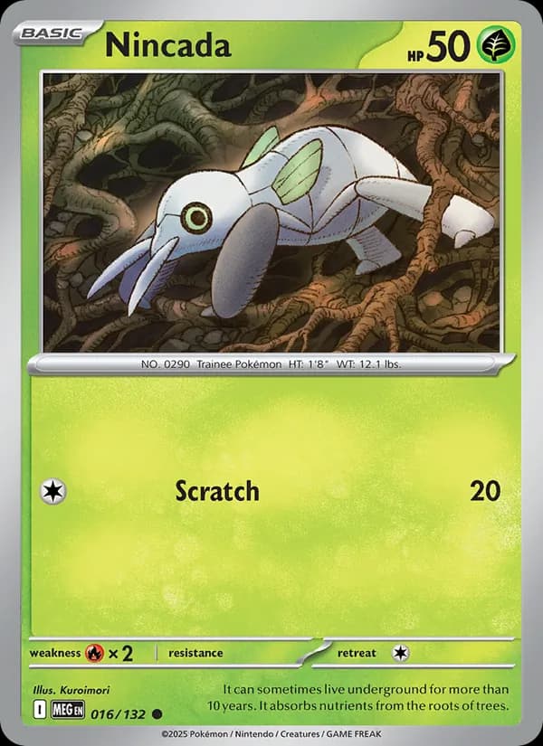 Nincada — Mega Evolution, Common