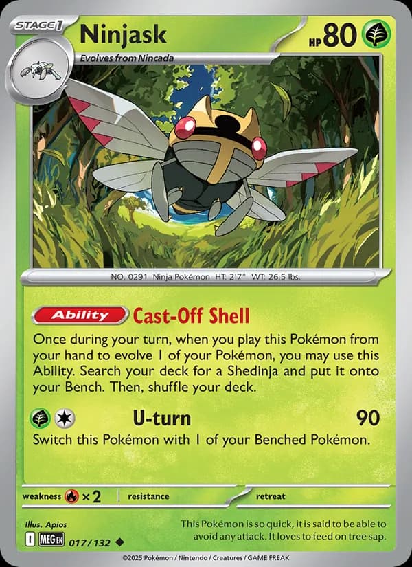 Ninjask — Mega Evolution, Uncommon