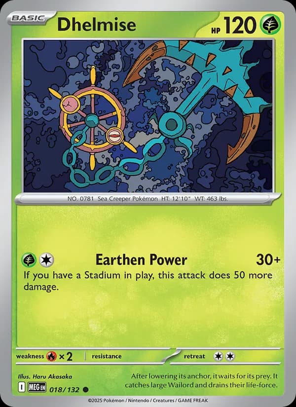 Dhelmise — Mega Evolution, Common