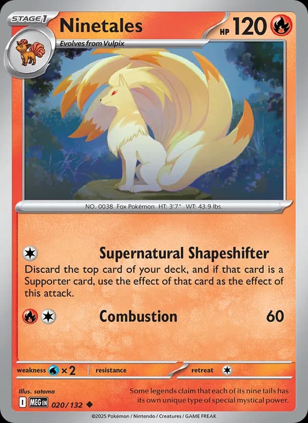 Ninetales — Mega Evolution, Uncommon