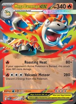 Mega Camerupt ex — Mega Evolution — Double rare
