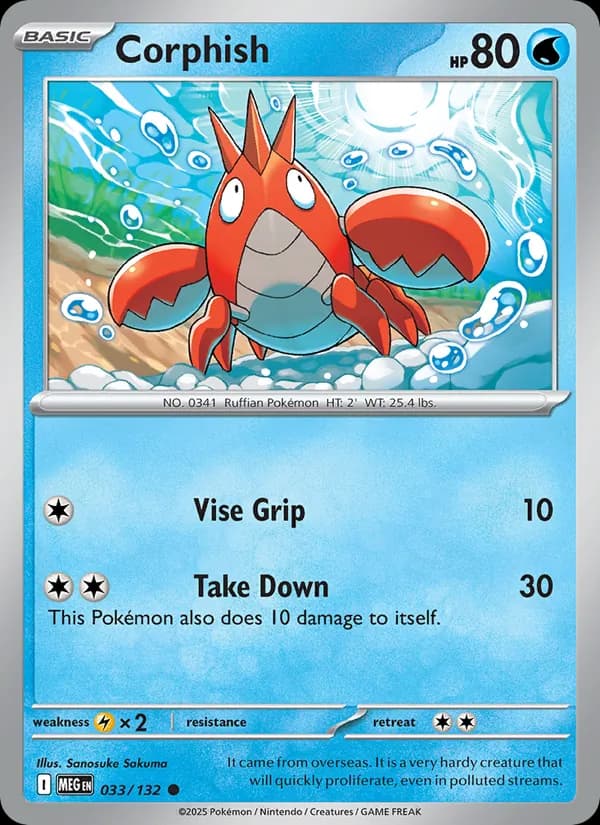 Corphish — Mega Evolution, Common