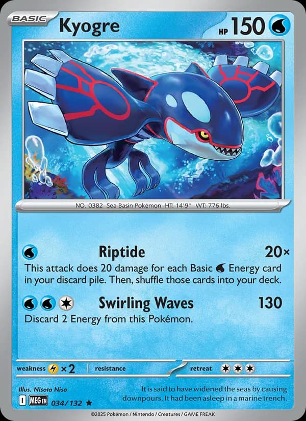 Kyogre — Mega Evolution, Rare