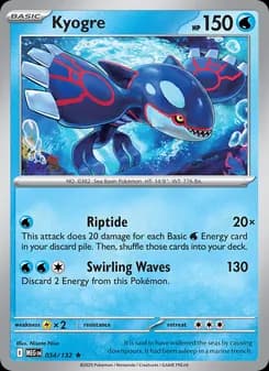 Kyogre — Mega Evolution — Rare