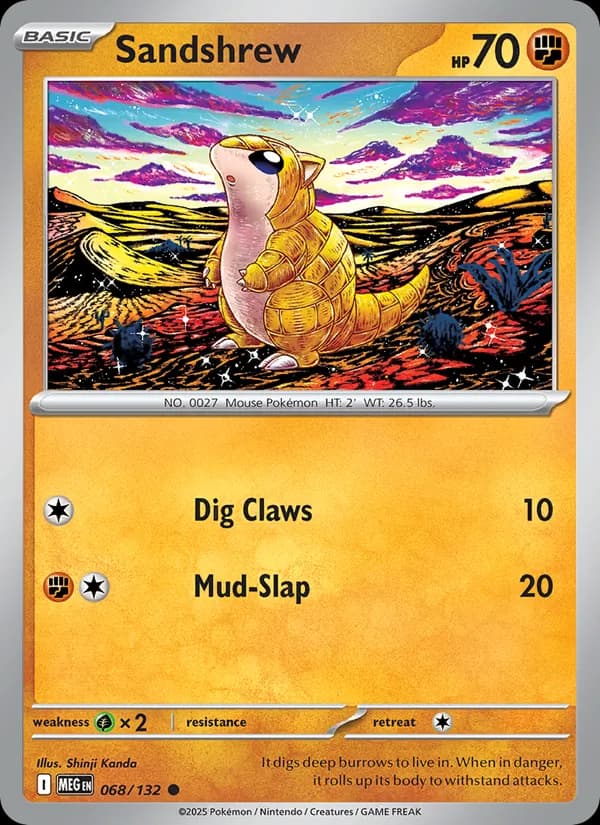 Sandshrew — Mega Evolution, Common