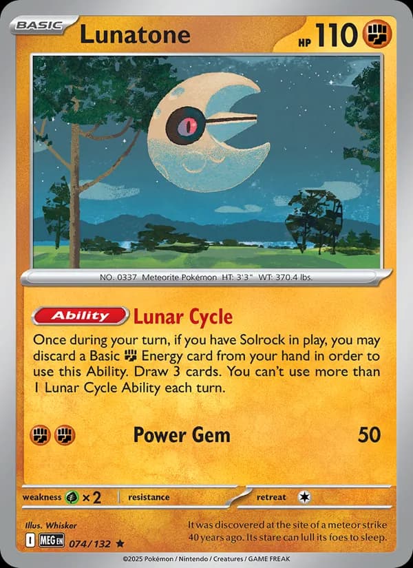 Lunatone — Mega Evolution, Rare