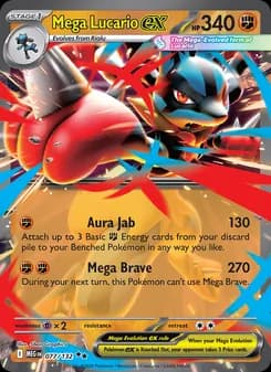 Mega Lucario ex — Mega Evolution — Double rare