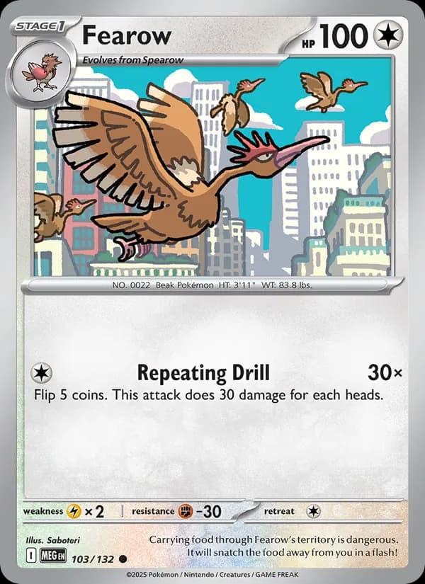 Fearow — Mega Evolution, Common