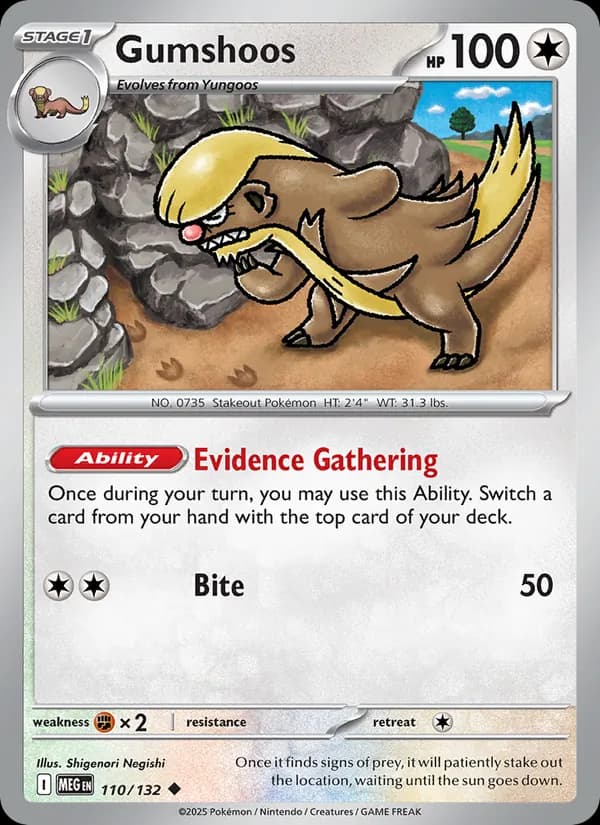 Gumshoos — Mega Evolution, Uncommon