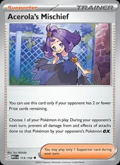 Acerola's Mischief — Mega Evolution — Uncommon