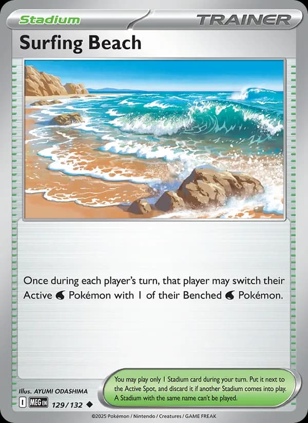 Surfing Beach — Mega Evolution, Uncommon