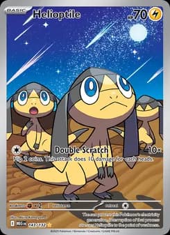 Helioptile — Mega Evolution — Illustration rare