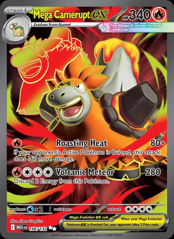 Mega Camerupt ex — Mega Evolution, Ultra Rare