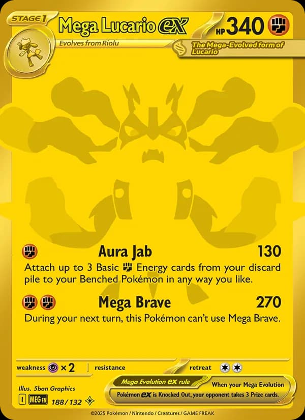 Mega Lucario ex — Mega Evolution, Mega Hyper Rare