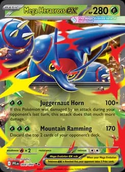 Mega Heracross ex — Phantasmal Flames — Double rare