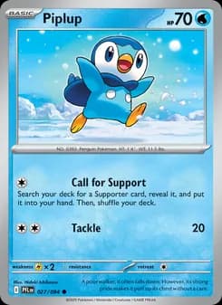 Piplup — Phantasmal Flames — Common