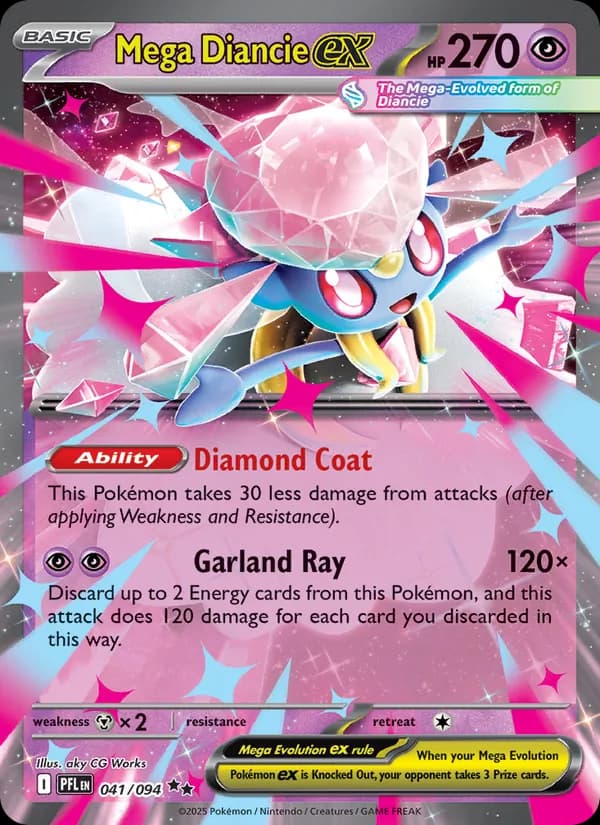 Mega Diancie ex — Phantasmal Flames, Double rare