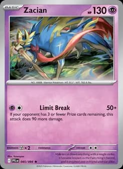 Zacian — Phantasmal Flames — Rare