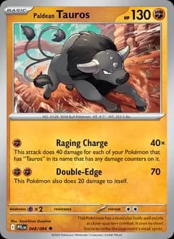Paldean Tauros — Phantasmal Flames — Uncommon