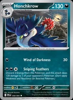 Honchkrow — Phantasmal Flames — Uncommon