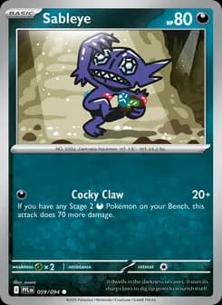 Sableye — Phantasmal Flames — Common