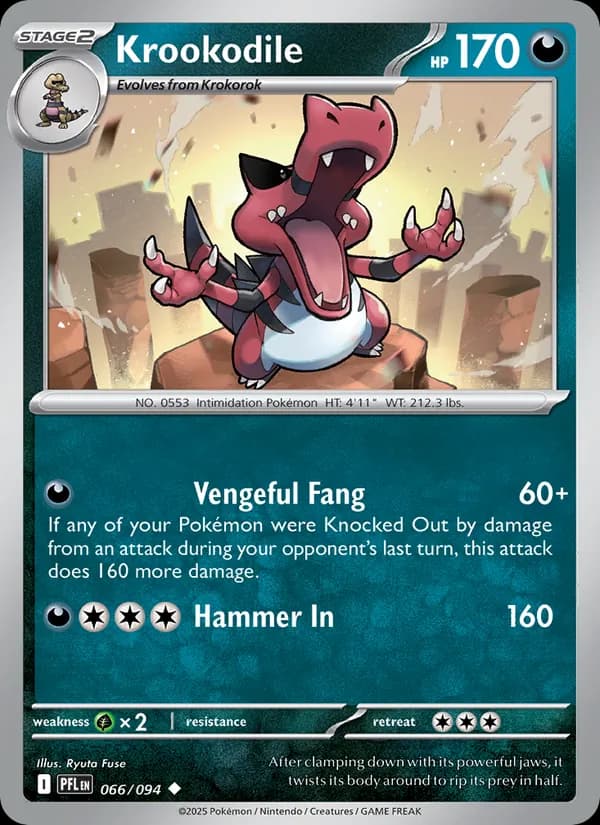 Krookodile — Phantasmal Flames, Uncommon