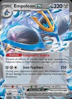 Empoleon ex — Phantasmal Flames — Double rare