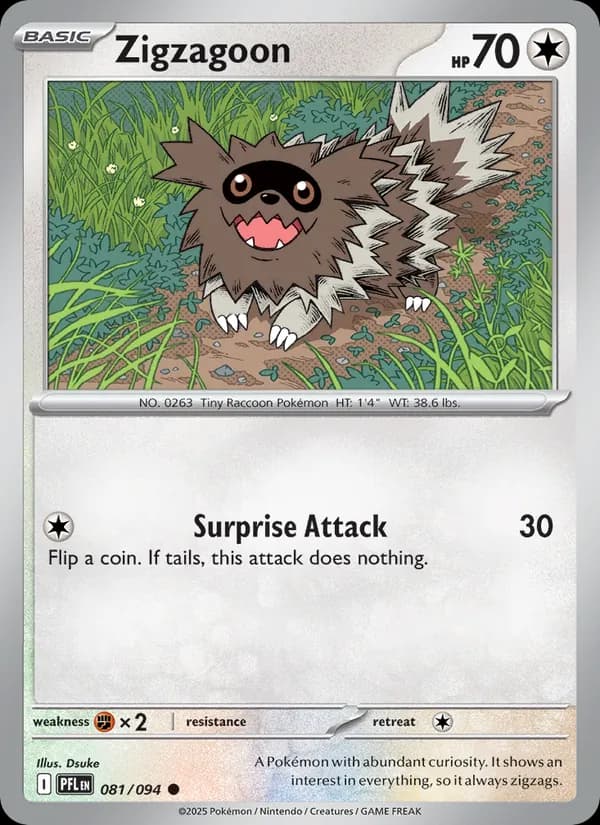 Zigzagoon — Phantasmal Flames, Common