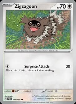 Zigzagoon — Phantasmal Flames — Common
