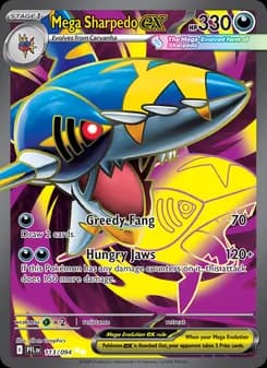 Mega Sharpedo ex — Phantasmal Flames — Ultra Rare