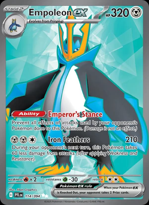 Empoleon ex — Phantasmal Flames, Ultra Rare