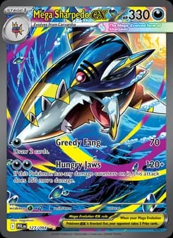 Mega Sharpedo ex — Phantasmal Flames — Special illustration rare